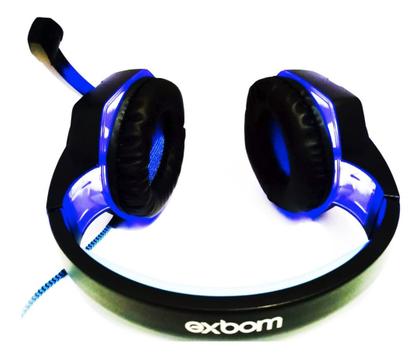 Imagem de Headfone gamer usb/p2 com led e microfone hf-g600 azul