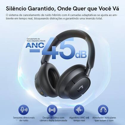 Imagem de Headphone Bluetooth BH1 NC com Cancelamento de Ruído Ativo