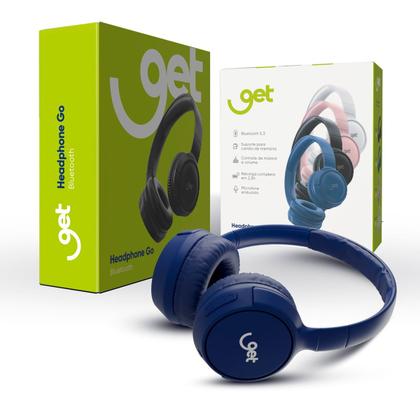 Imagem de Headphone Bluetooth Get Go Azul 12 horas de reprodução