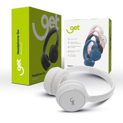 Imagem de Headphone Bluetooth Get Go Branco 12 horas de Reprodução