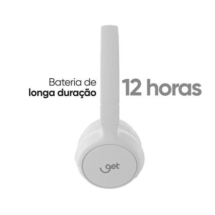 Imagem de Headphone Bluetooth Get Go Branco 12 horas de Reprodução