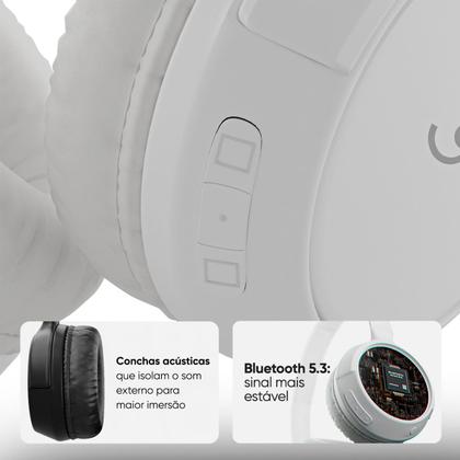 Imagem de Headphone Bluetooth Get Go Branco 12 horas de Reprodução
