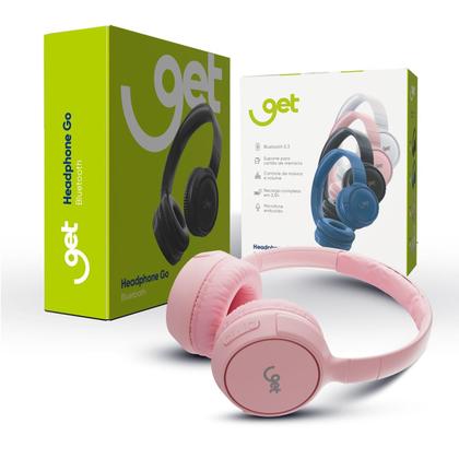 Imagem de Headphone Bluetooth Get Go Rosa 12 horas de reprodução