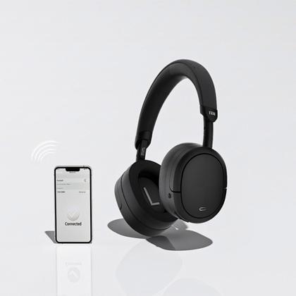 Imagem de Headphone Fone de Ouvido Bluetooth Over-Ear FAM A068N Harbo C/Cabo 1.2M P2 Microfoner 80h Preto.