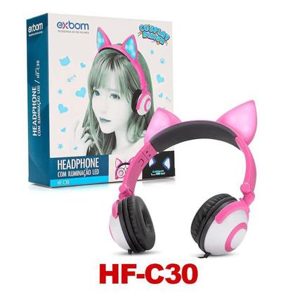 Imagem de Headphone Gatinho Cosplay Com Fio