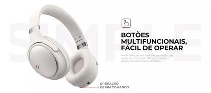 Imagem de Headphone Havit H630bt Bluetooth 5.3 On-ear 3d 55h Cor Bege