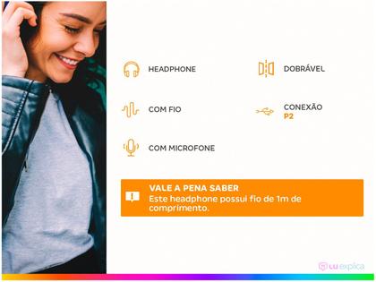 Imagem de Headphone JBL TUNE 500 com Microfone
