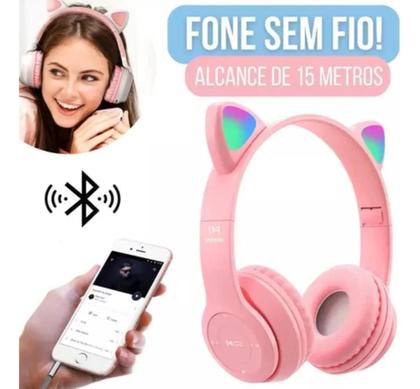 Imagem de Headphone sem fio gatinho eletromex