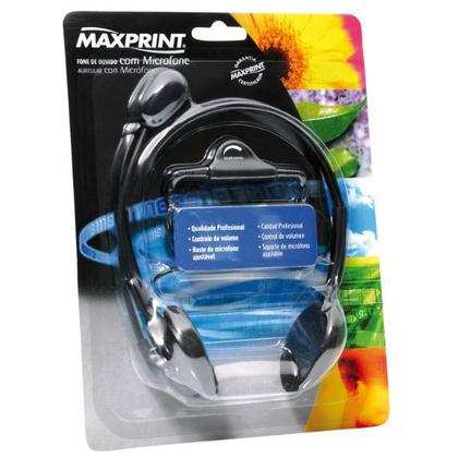 Imagem de Headset Basic Com Microfone P2 Preto Maxprint
