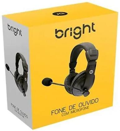 Imagem de Headset Com Microfone Office Preto 0507 Bright