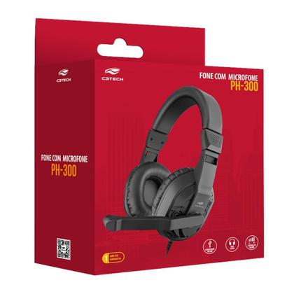 Imagem de Headset Com Microfone Usb C3tech Ph-300bk