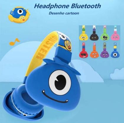 Imagem de Headset Fone Infantil  Bluetooth Monsters Cartoon Sem Fio para Crianças