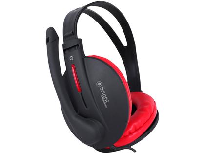 Imagem de Headset Gamer Bright 0206 P2 Preto e Vermelho