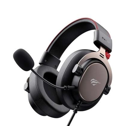 Imagem de Headset Gamer Havit 53mm 20kHz Microfone Destacável Preto - H2015E