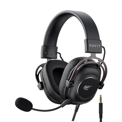 Imagem de Headset Gamer Havit Gamenote H2002Y 3.5mm Microfone Removível Preto/Cinza