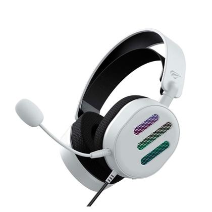 Imagem de Headset Gamer Havit H2038U, RGB, 7.1, Driver 50mm, USB, Branco