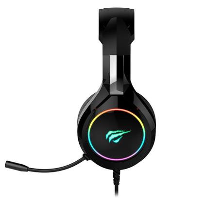 Imagem de Headset Gamer Havit H2232D RGB, Drivers 50mm, Som Surround, Design Confortável, Preto - H2232D