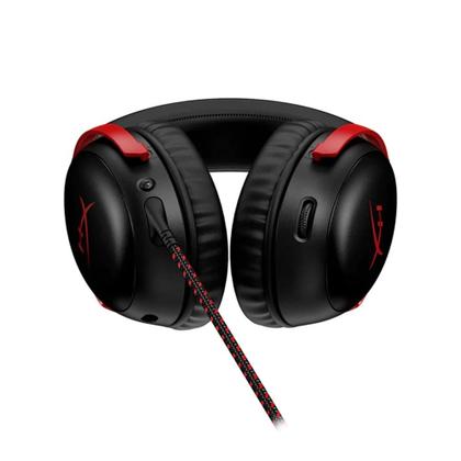 Imagem de Headset Gamer HyperX Cloud III, DTS, Drivers 53mm, USB, PC, PS5, PS4, XBOX Series X/S, Xbox One, Nintendo Switch, Mobile, Preto e Vermelho - 727A9AA