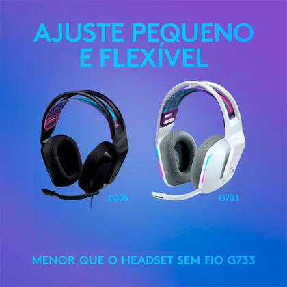 Imagem de Headset Gamer Logitech G335 com Conexão 3,5mm para PC, PlayStation, Xbox, Nintendo Switch e Mobile - Preto