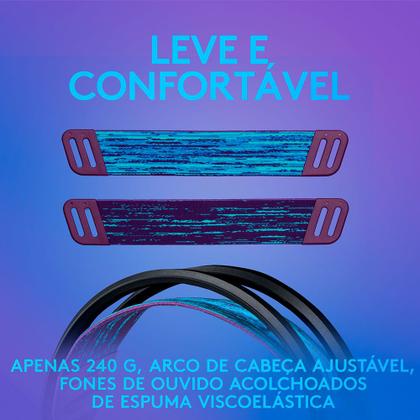 Imagem de Headset Gamer Logitech G335 com Conexão 3,5mm para PC, PlayStation, Xbox, Nintendo Switch e Mobile - Preto