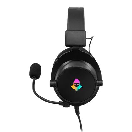 Imagem de Headset Gamer Mancer Aura, Rainbow, Drivers 50mm, Preto, MCR-AUR-RGB01