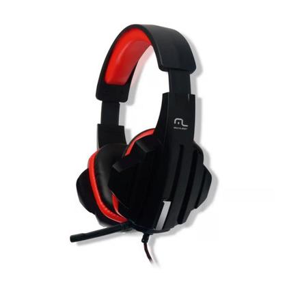 Imagem de Headset Gamer Multilaser PH120 - com Controle de Volume - Conector 3.5mm - Preto e Vermelho