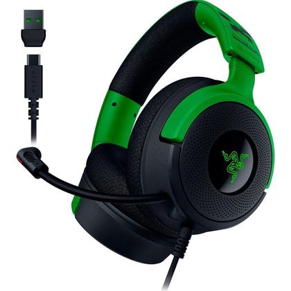 Headset Gamer Razer Kraken V4 X, Som Surround 7.1, Conexão USB