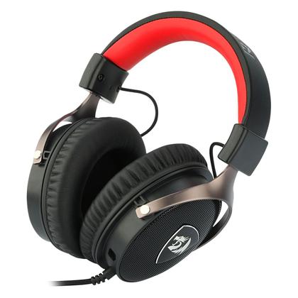 Imagem de Headset Gamer Redragon Icon H520 / 3.5MM / Controlador USB / Adaptador P2 - Preto