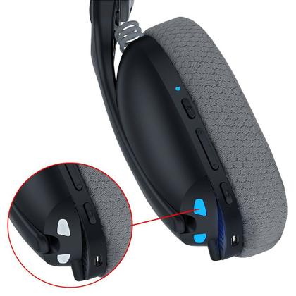 Headset Gamer Redragon Skuld Pro Preto com LED Azul H878BG