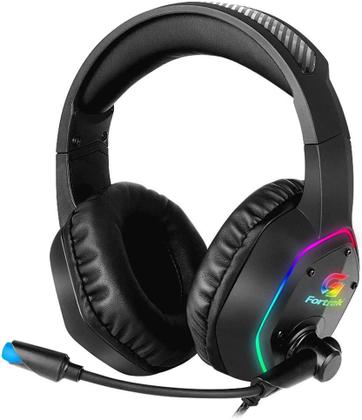 Imagem de Headset Gamer RGB Blackfire Preto FORTREK P2 + Adap P3