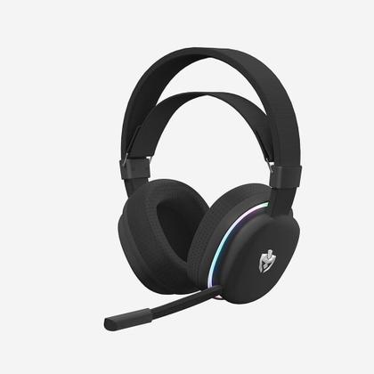 Imagem de Headset Gamer Sem Fio Evolut Kon, RGB, Driver 40mm, Bluetooth e 3.5mm, Preto - EG350