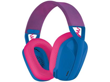 Imagem de Headset Gamer Sem Fio Logitech G435, Lightspeed e Bluetooth, Dolby Atmos, USB, PC, PS4, PS5, Mobile, Drivers 40mm, Azul - 981-001061