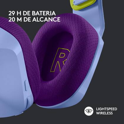 Imagem de Headset Gamer Sem Fio Logitech G733 7.1 Dolby Surround RGB LIGHTSYNC, Blue VOICE para PC e PlayStation, Lilás - 981-000889