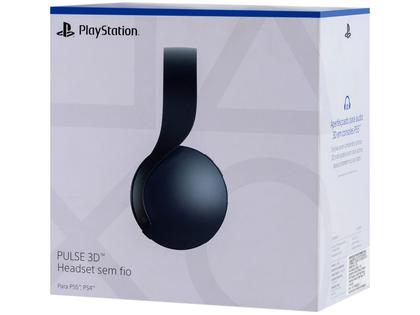 Headset Gamer Sony Pulse 3D sem Fio PS4 PS5 e PC Midnight Black