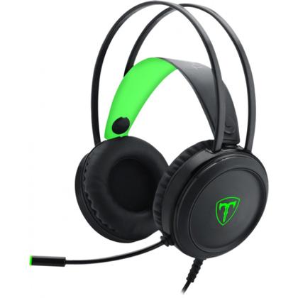 Imagem de Headset Gamer T-Dagger Ural LED Verde Driver 40mm Preto e Verde - T-RGH202