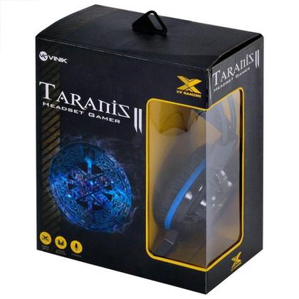 Imagem de Headset Gamer Vinik VX Gaming Taranis V2, Drivers 40mm, Preto e Azul - 29870