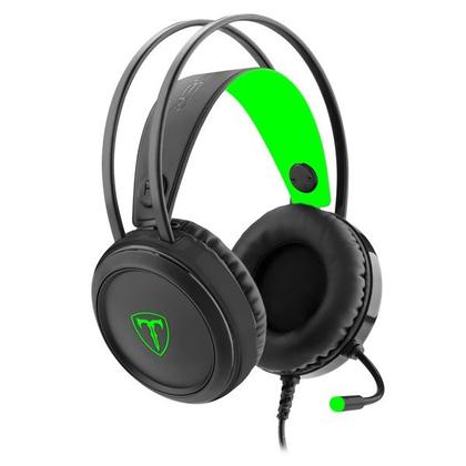 Imagem de Headset T-Dagger Ural Preto/Verde Com Led Verde T-Rgh202