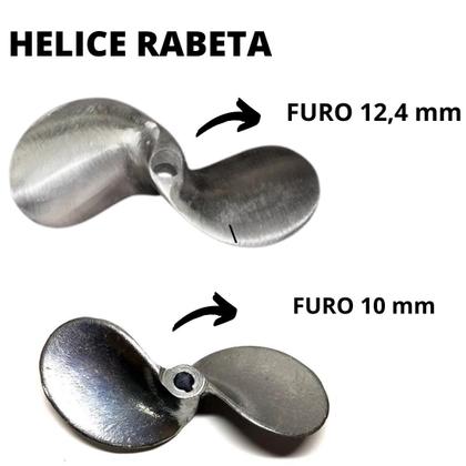 Imagem de Hélice 2 Pás P/ Rabeta 7 Hp Em Alumínio