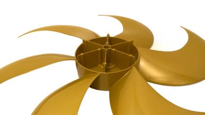 Imagem de Hélice 6 Pás De Plástico P/ Ventilador Venti-Delta Free 40cm Cor:Cobre