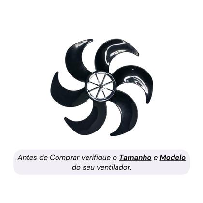 Imagem de Hélice De Ventilador Mallory 6 Pás 30cm Preto Ts30 Ts4 Ts6