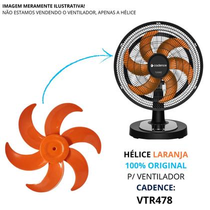 Imagem de HÉLICE LARANJA 40CM 6P ORIGINAL P VENTILADOR CADENCE Vtr478