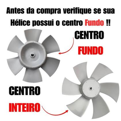Imagem de Hélice Plástica 30cm 6 Pás Philco_Britânia  Centro Inteiro, Alta Ventilação e Silenciosa