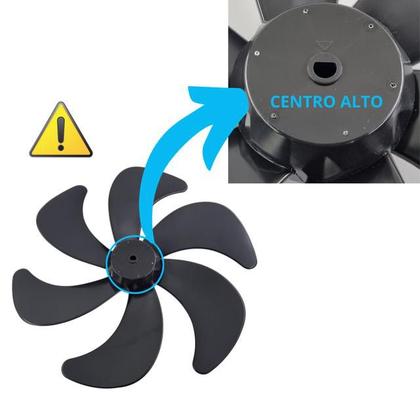 Hélice preta 6p 30cm p/ ventilador britânia centro alto orig Imagem de Hélice preta 6p 30cm p/ ventilador britânia centro alto orig