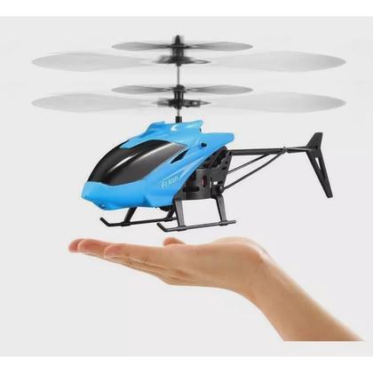 Imagem de Helicoptero Brinquedo Com Controle Remoto Recarregável E Sensor(az)