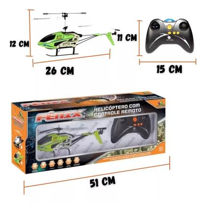 Imagem de Helicóptero C/ Controle Remoto FENIX Verde
