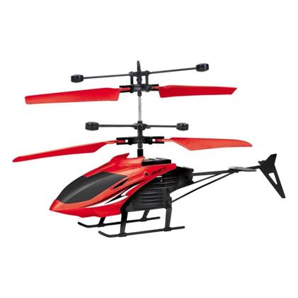 Imagem de Helicóptero Com Controle Remoto e Sensor Brinquedo Drone Infantil Voa 