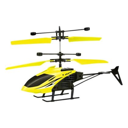 Imagem de Helicóptero Com Controle Remoto e Sensor Brinquedo Drone Infantil Voa 