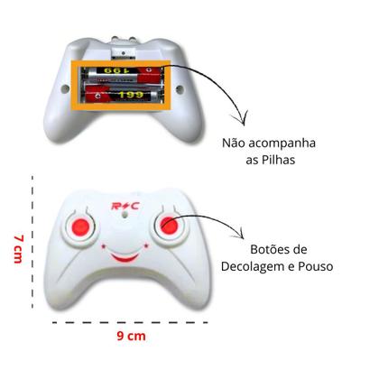 Imagem de Helicóptero Controle Remoto e Sensor de Mão USB Recarregável