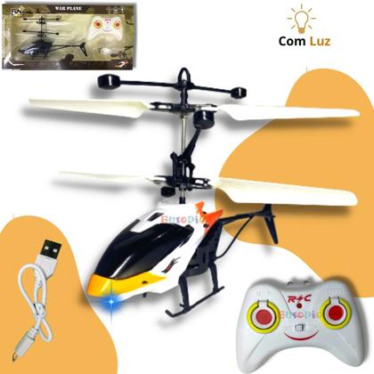 Imagem de Helicóptero De Controle Remoto Recarregável Infantil Brinquedo