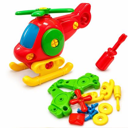 Imagem de Helicóptero de Montar e Desmontar c/ Chave Infantil Kit C/2